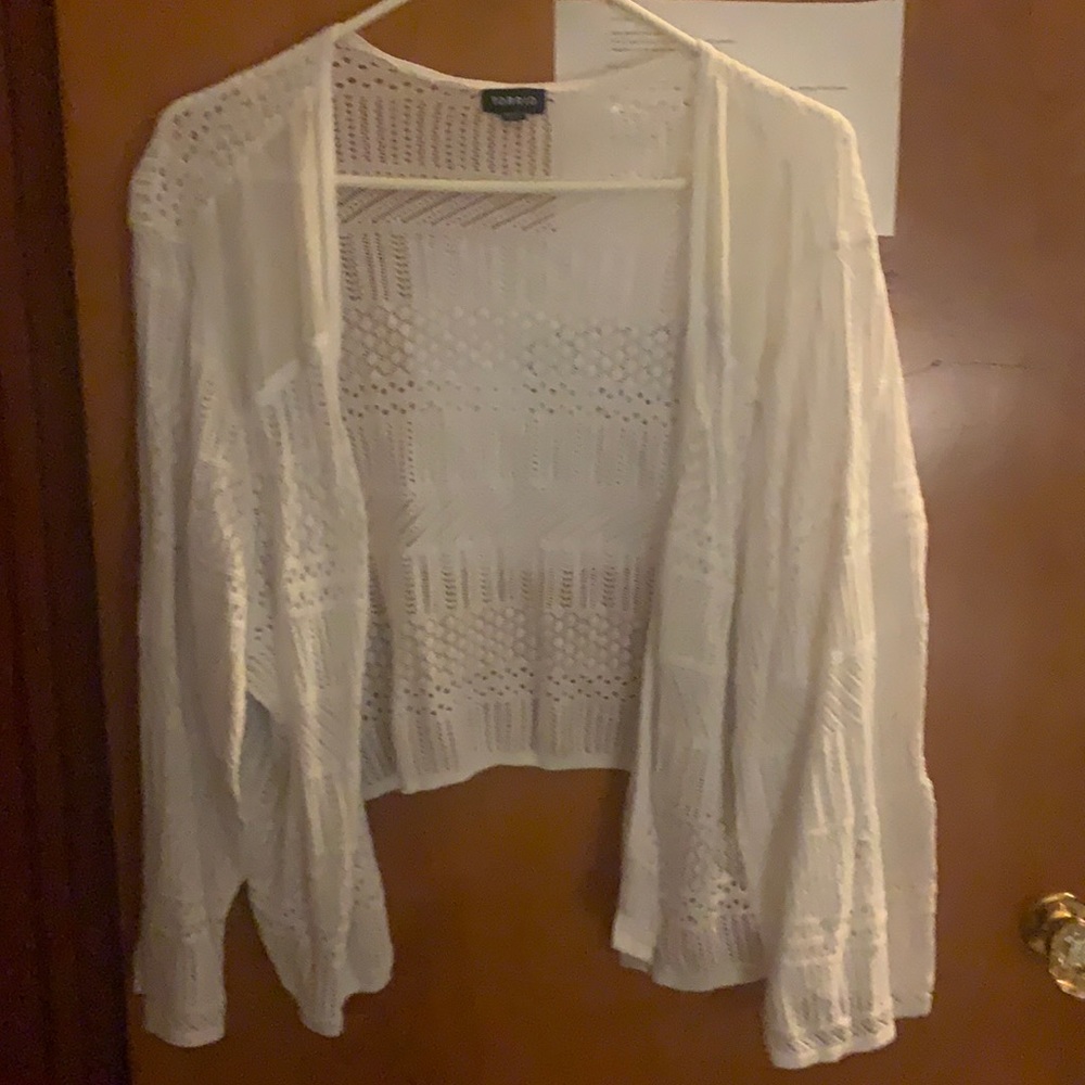 Torrid Size 4 White Knit open Cardigan